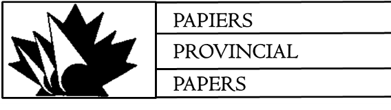 Provincial Papers